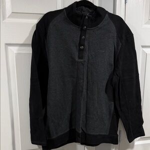 Calvin Klein Charcoal and Black Men's Sweater